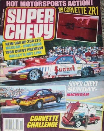 SUPER CHEVY 1988 OCT - NASCAR-RIVERSIDE, RARE SS396